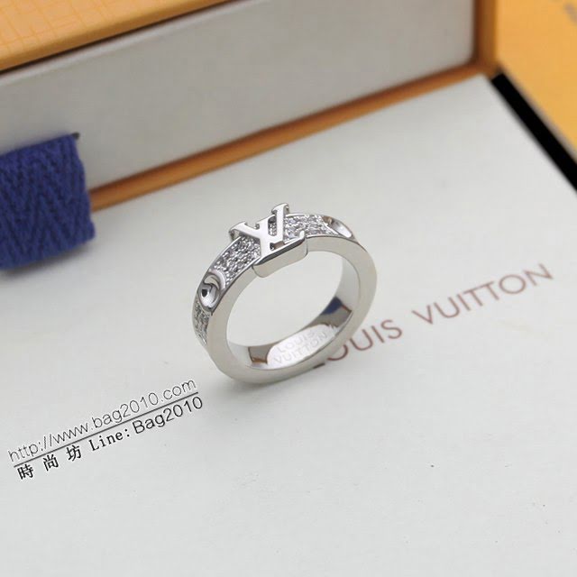 Louis Vuitton新款飾品 路易威登字母戒指 LV滿鑽戒指  zglv1830